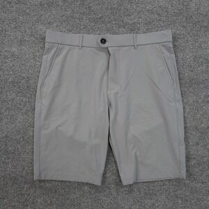 Greyson Shorts Mens 34 Gray Montauk Performance Golf Stretch Lightweight Golfing